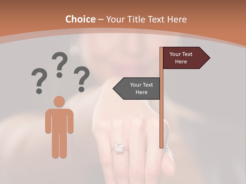 A Woman Pointing Her Finger Towards The Camera PowerPoint Template