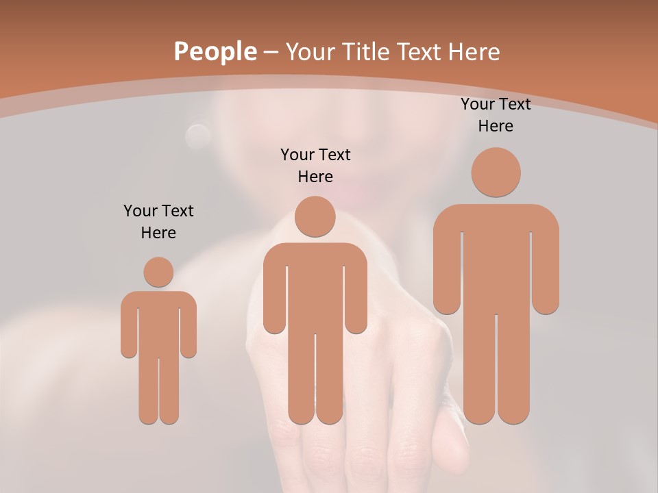 A Woman Pointing Her Finger Towards The Camera PowerPoint Template