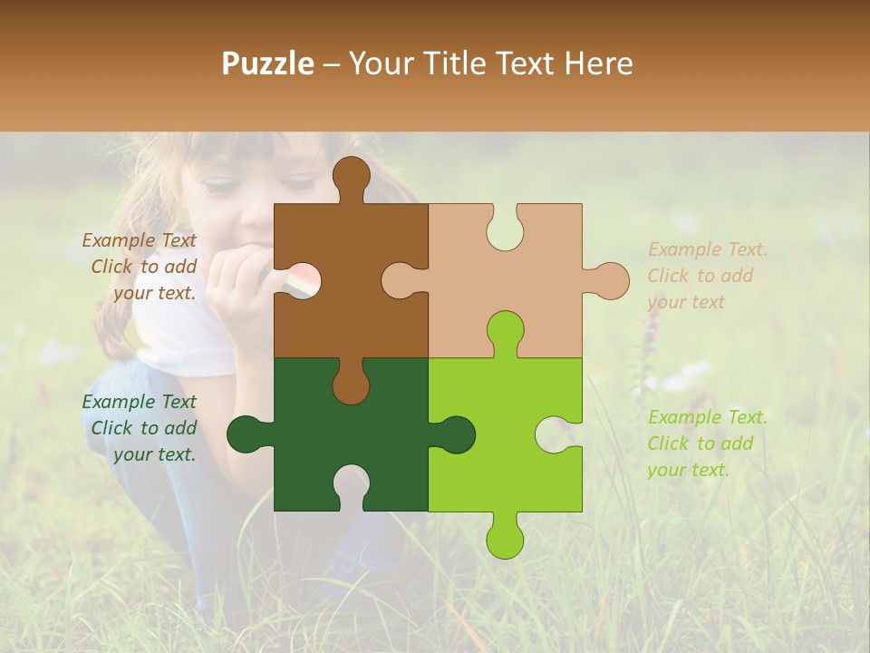 A Little Girl Eating A Piece Of Watermelon PowerPoint Template