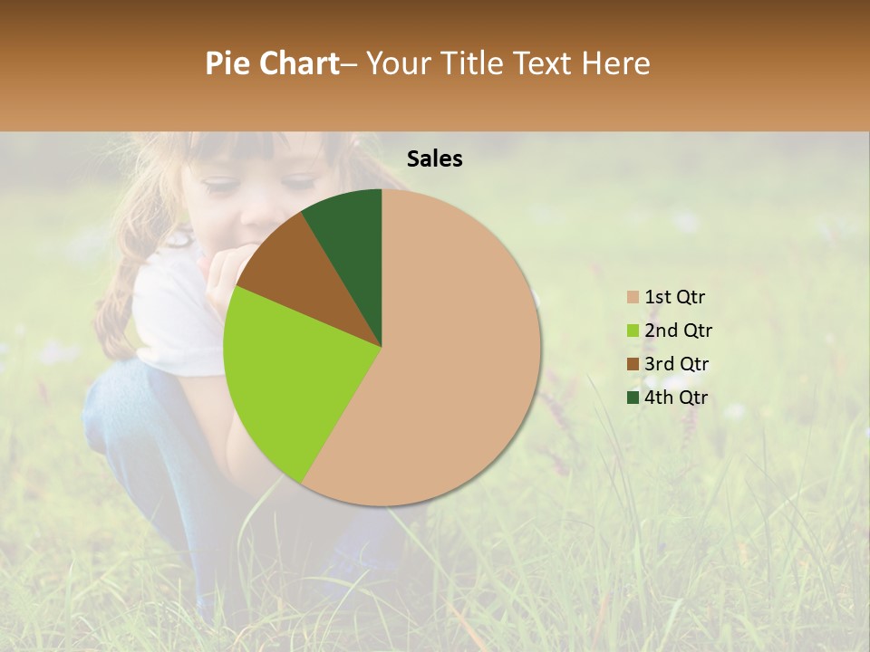 A Little Girl Eating A Piece Of Watermelon PowerPoint Template