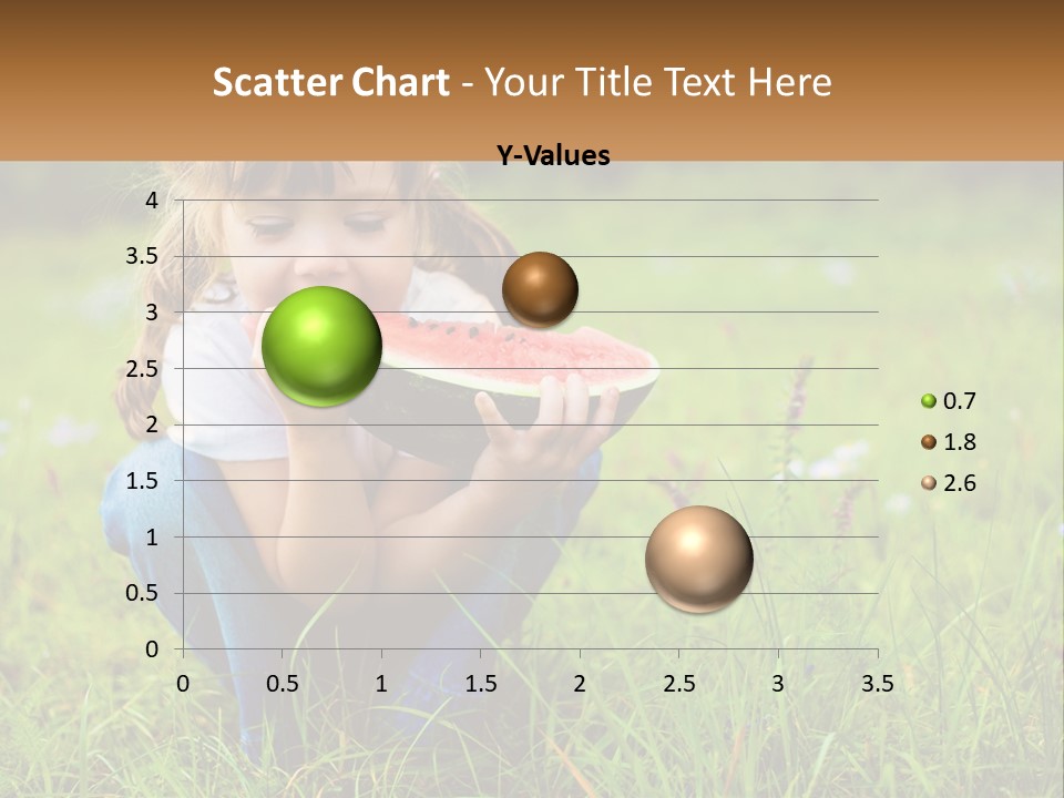 A Little Girl Eating A Piece Of Watermelon PowerPoint Template