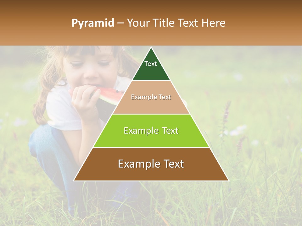 A Little Girl Eating A Piece Of Watermelon PowerPoint Template