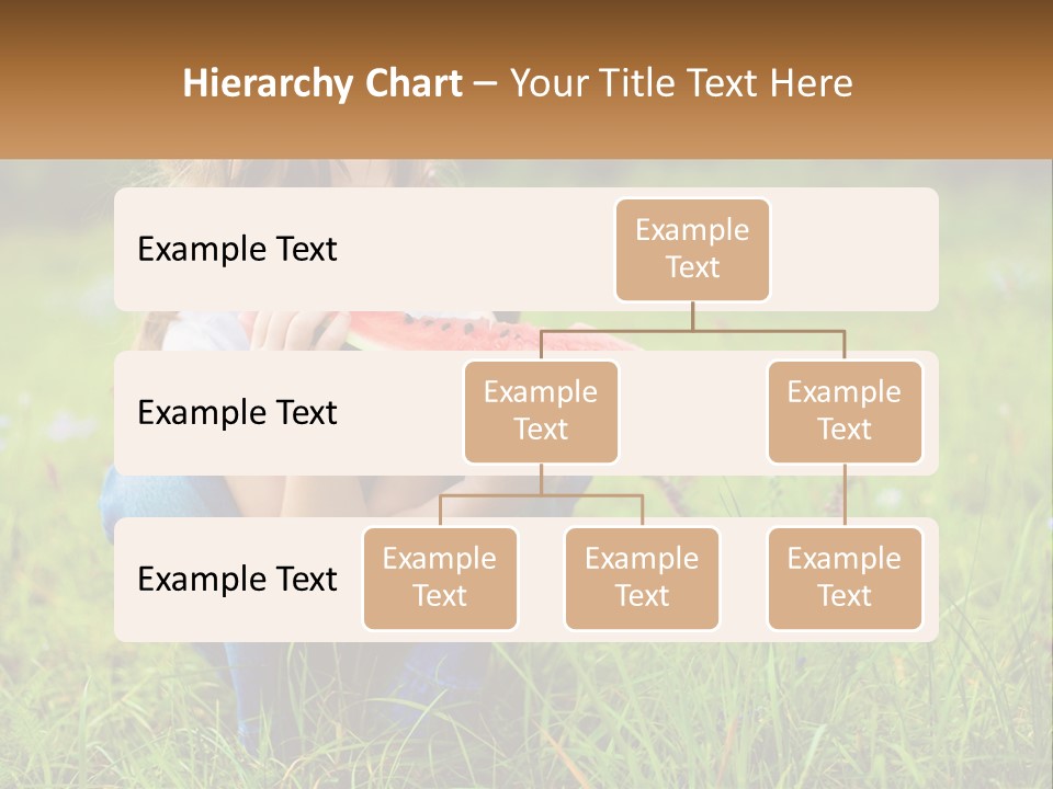 A Little Girl Eating A Piece Of Watermelon PowerPoint Template