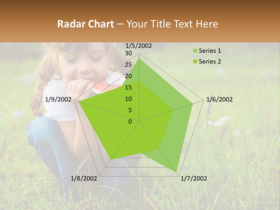A Little Girl Eating A Piece Of Watermelon PowerPoint Template