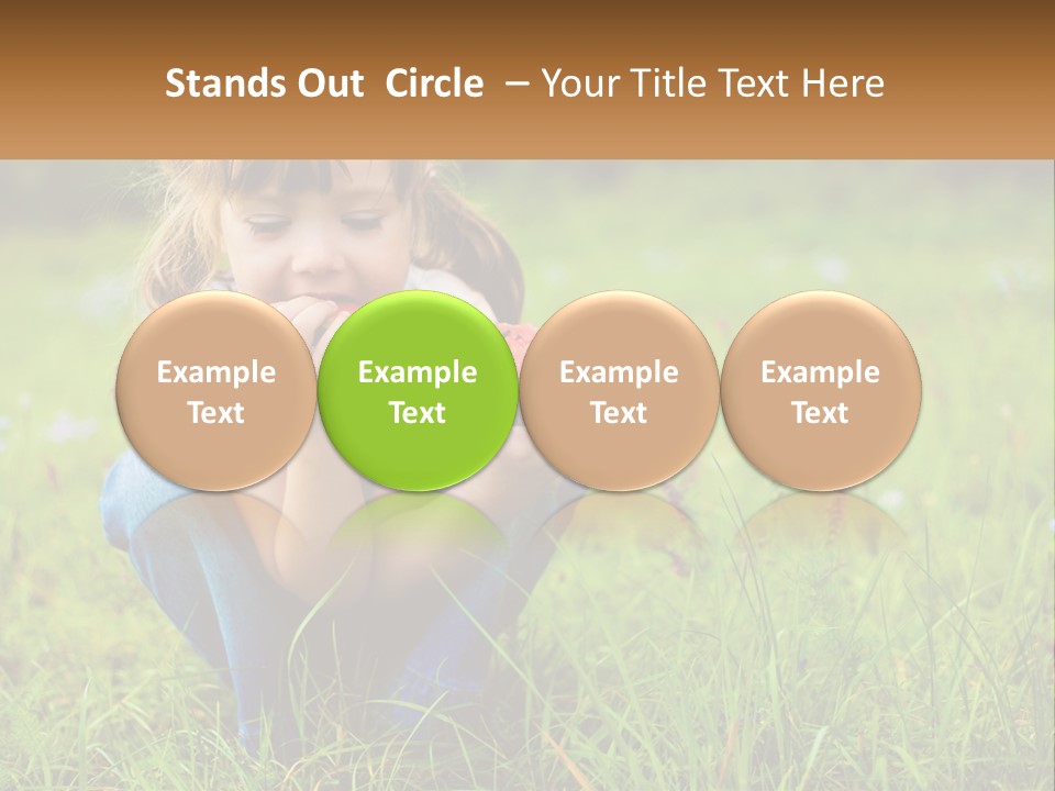 A Little Girl Eating A Piece Of Watermelon PowerPoint Template