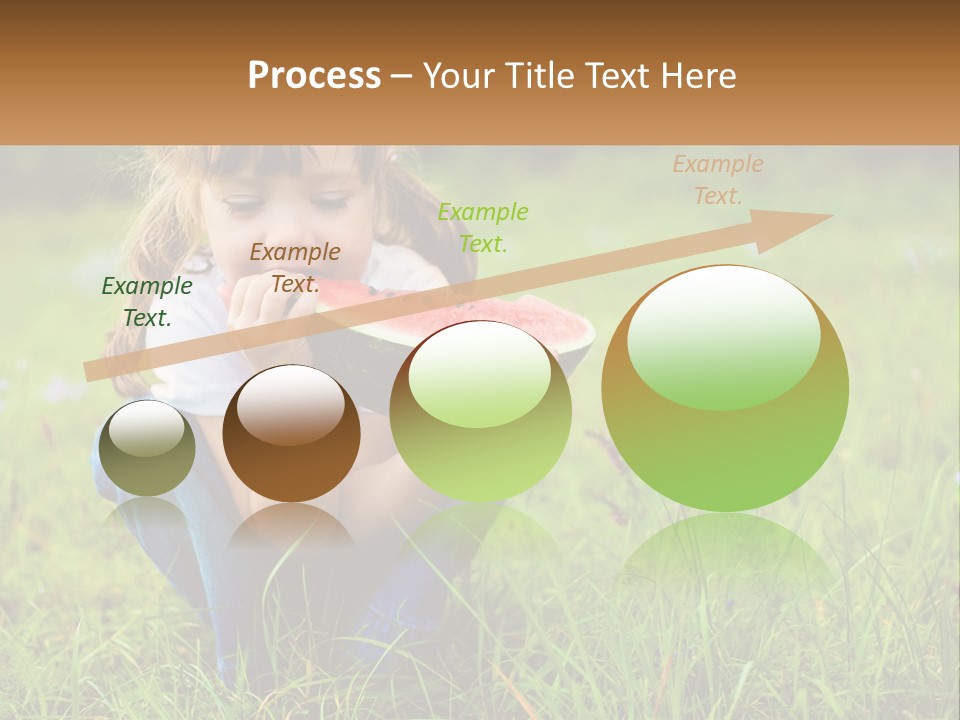 A Little Girl Eating A Piece Of Watermelon PowerPoint Template