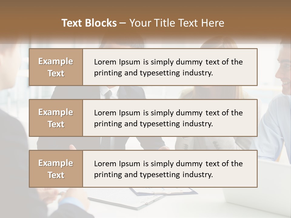 A Group Of People Sitting Around A Table Talking PowerPoint Template