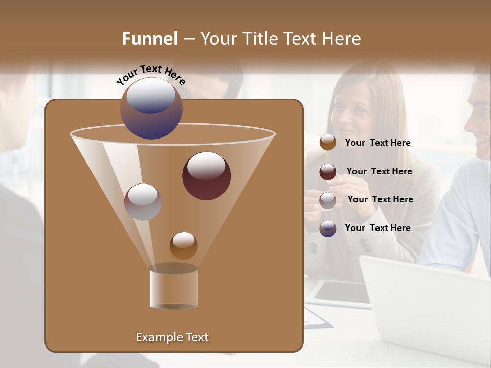 A Group Of People Sitting Around A Table Talking PowerPoint Template
