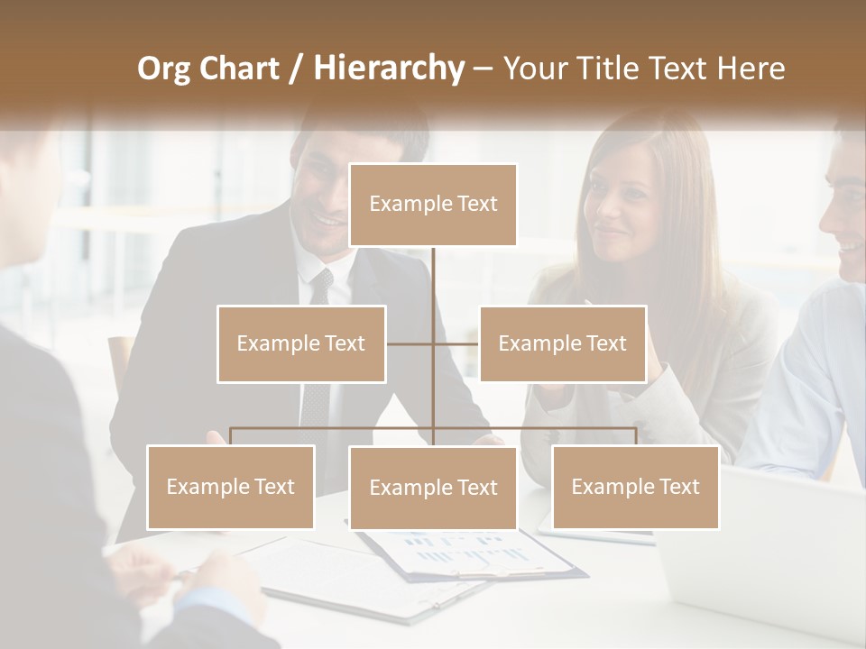 A Group Of People Sitting Around A Table Talking PowerPoint Template