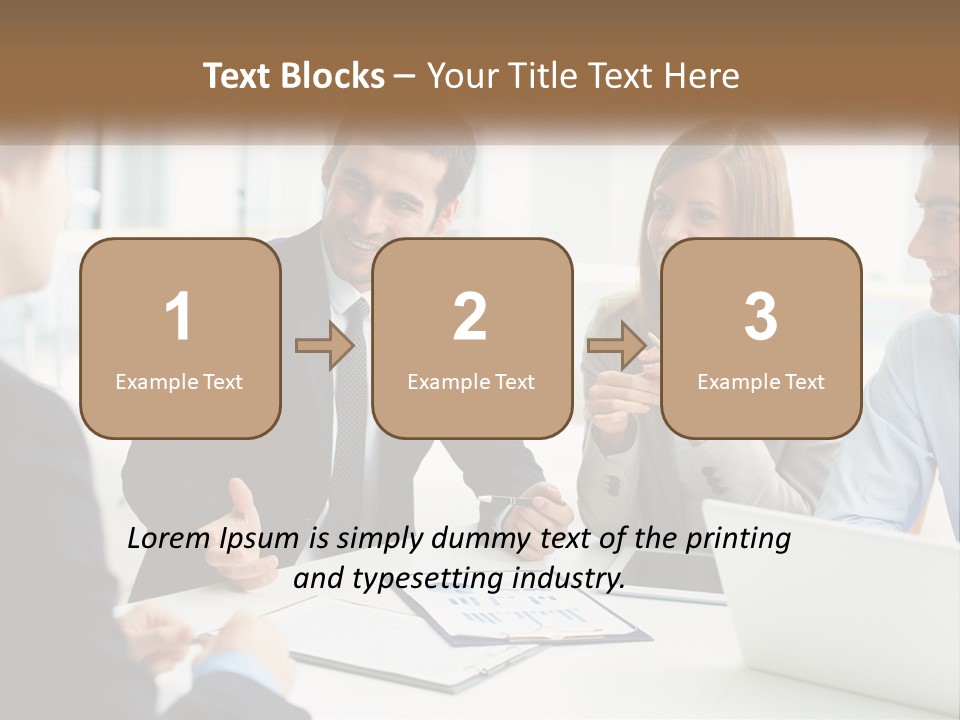 A Group Of People Sitting Around A Table Talking PowerPoint Template
