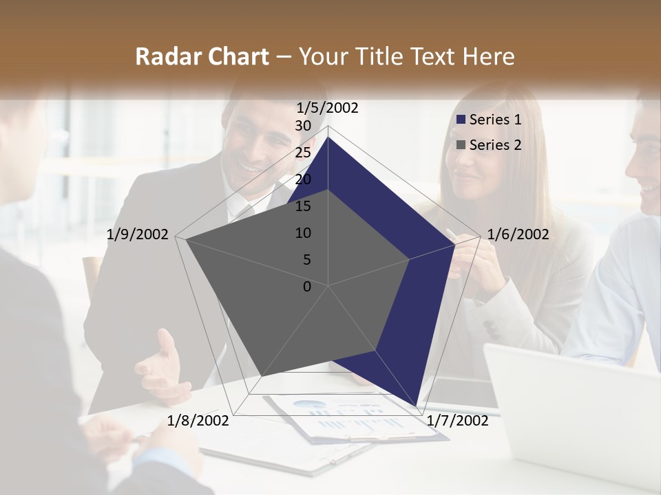 A Group Of People Sitting Around A Table Talking PowerPoint Template