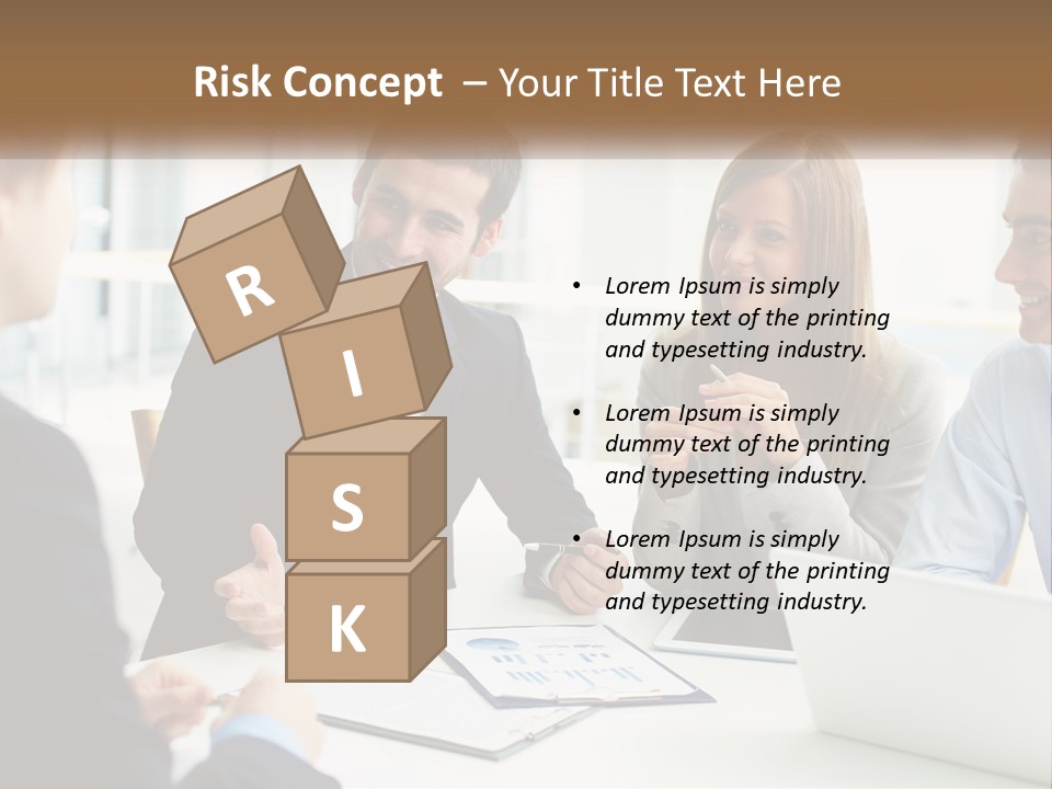 A Group Of People Sitting Around A Table Talking PowerPoint Template