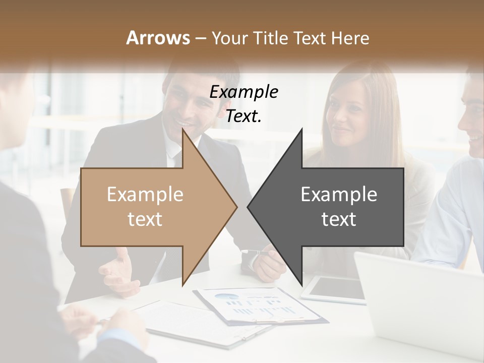 A Group Of People Sitting Around A Table Talking PowerPoint Template