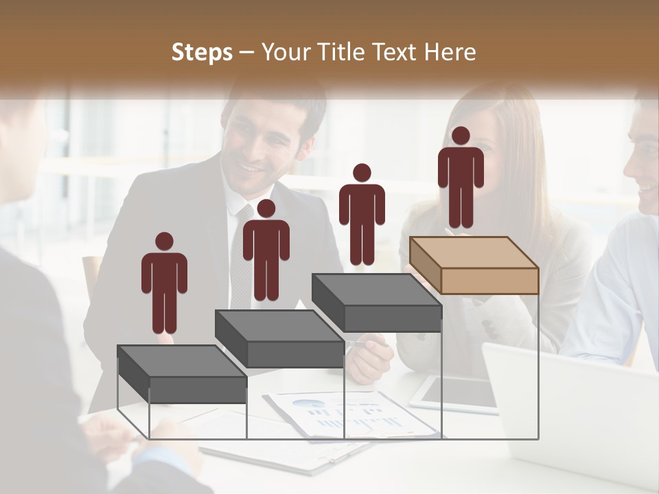 A Group Of People Sitting Around A Table Talking PowerPoint Template