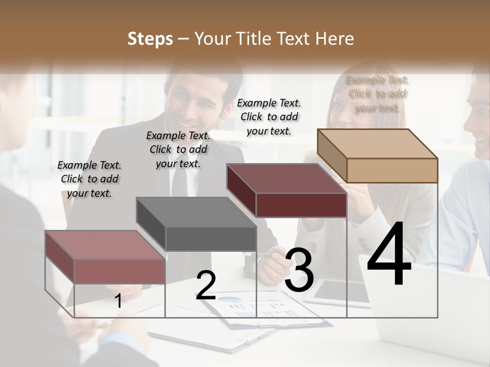 A Group Of People Sitting Around A Table Talking PowerPoint Template