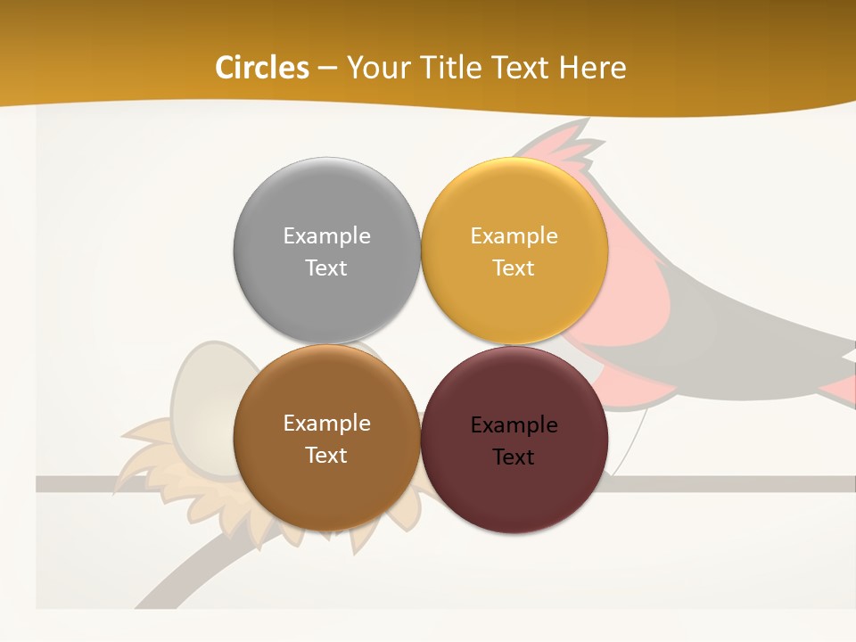 A Bird Sitting On Top Of A Bird Nest PowerPoint Template