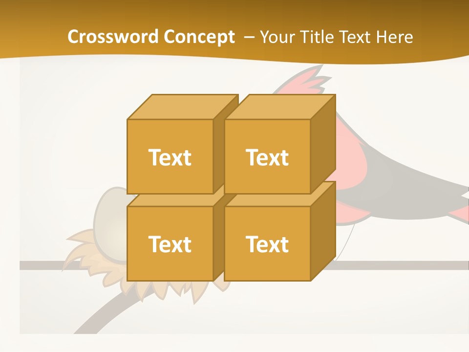 A Bird Sitting On Top Of A Bird Nest PowerPoint Template