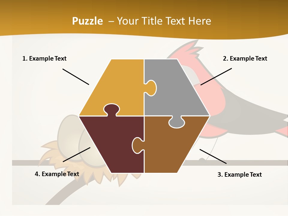 A Bird Sitting On Top Of A Bird Nest PowerPoint Template