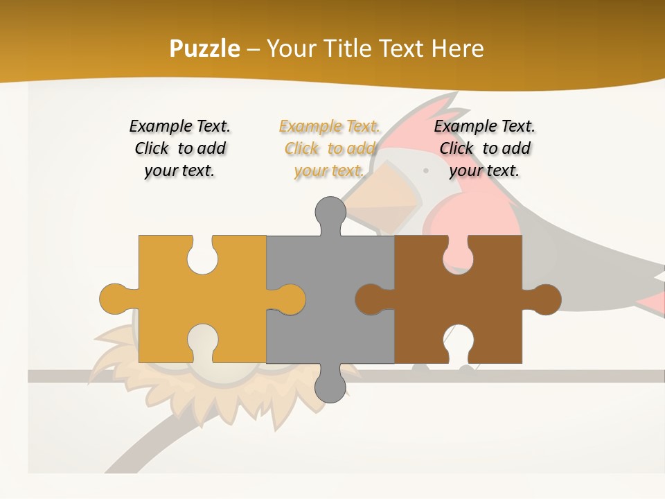 A Bird Sitting On Top Of A Bird Nest PowerPoint Template