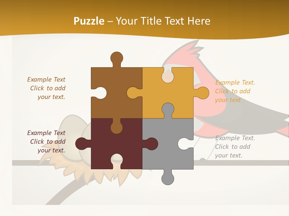 A Bird Sitting On Top Of A Bird Nest PowerPoint Template