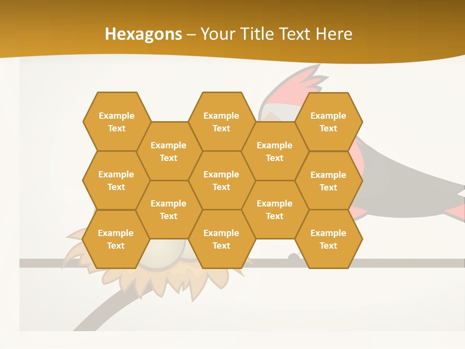 A Bird Sitting On Top Of A Bird Nest PowerPoint Template