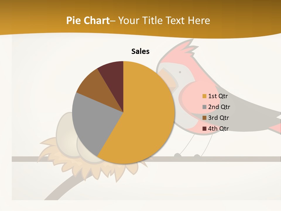 A Bird Sitting On Top Of A Bird Nest PowerPoint Template