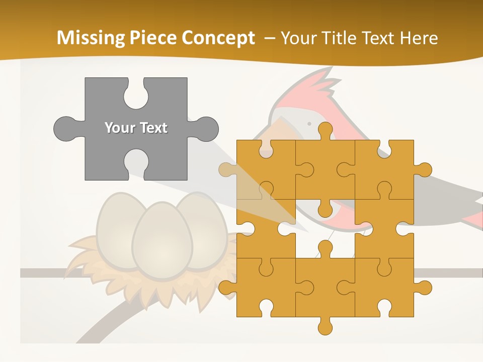 A Bird Sitting On Top Of A Bird Nest PowerPoint Template