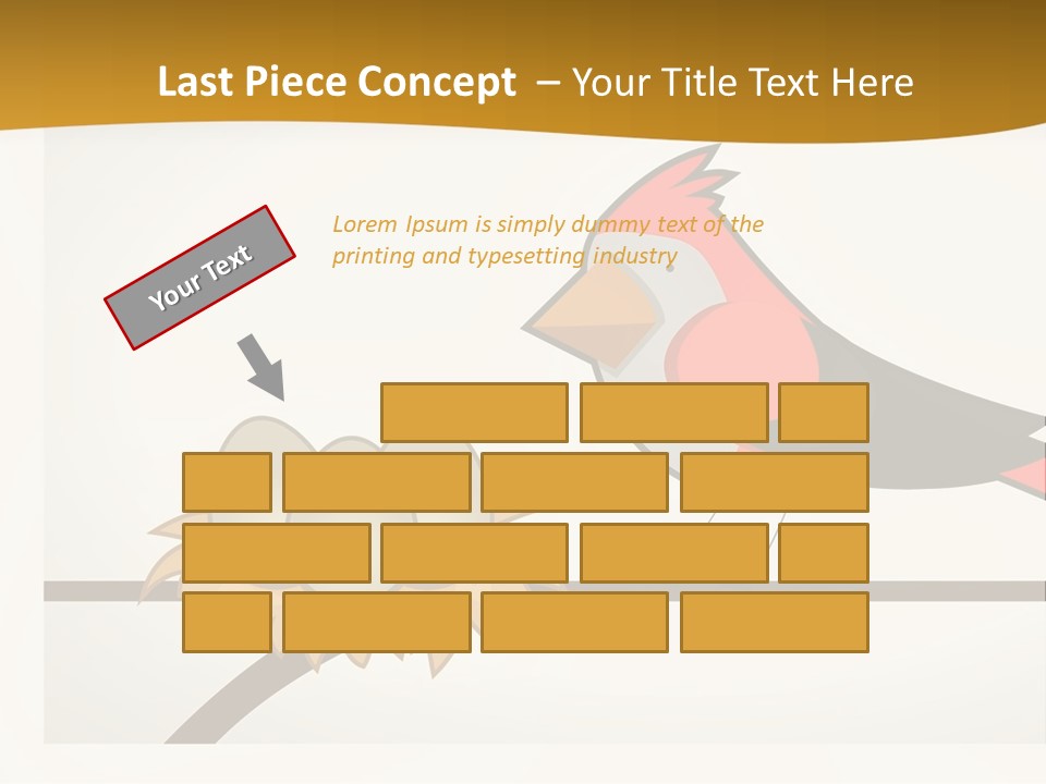 A Bird Sitting On Top Of A Bird Nest PowerPoint Template