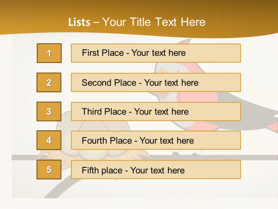 A Bird Sitting On Top Of A Bird Nest PowerPoint Template