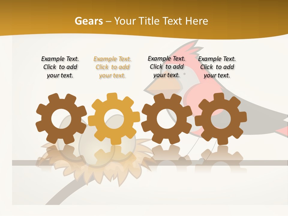 A Bird Sitting On Top Of A Bird Nest PowerPoint Template