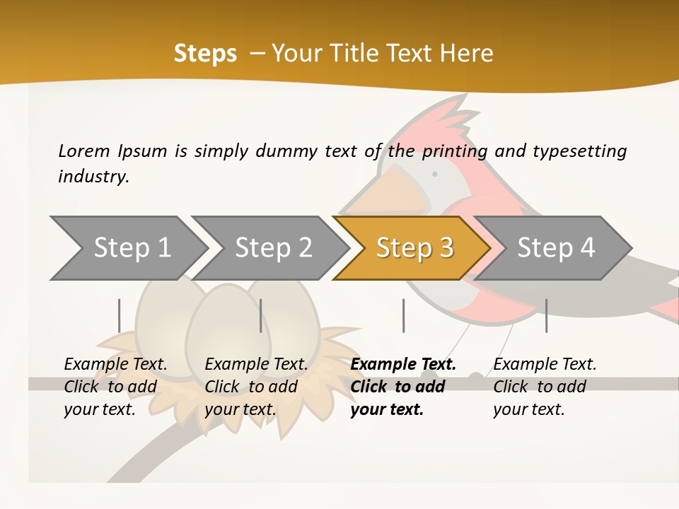 A Bird Sitting On Top Of A Bird Nest PowerPoint Template
