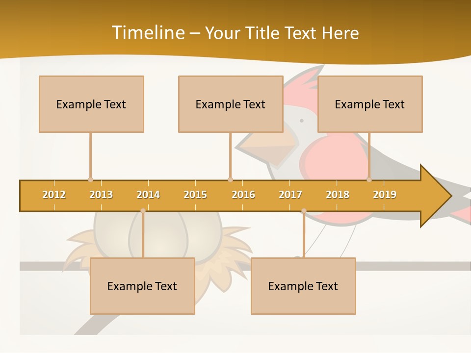 A Bird Sitting On Top Of A Bird Nest PowerPoint Template