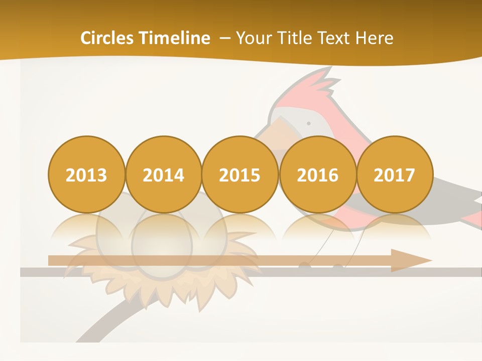 A Bird Sitting On Top Of A Bird Nest PowerPoint Template