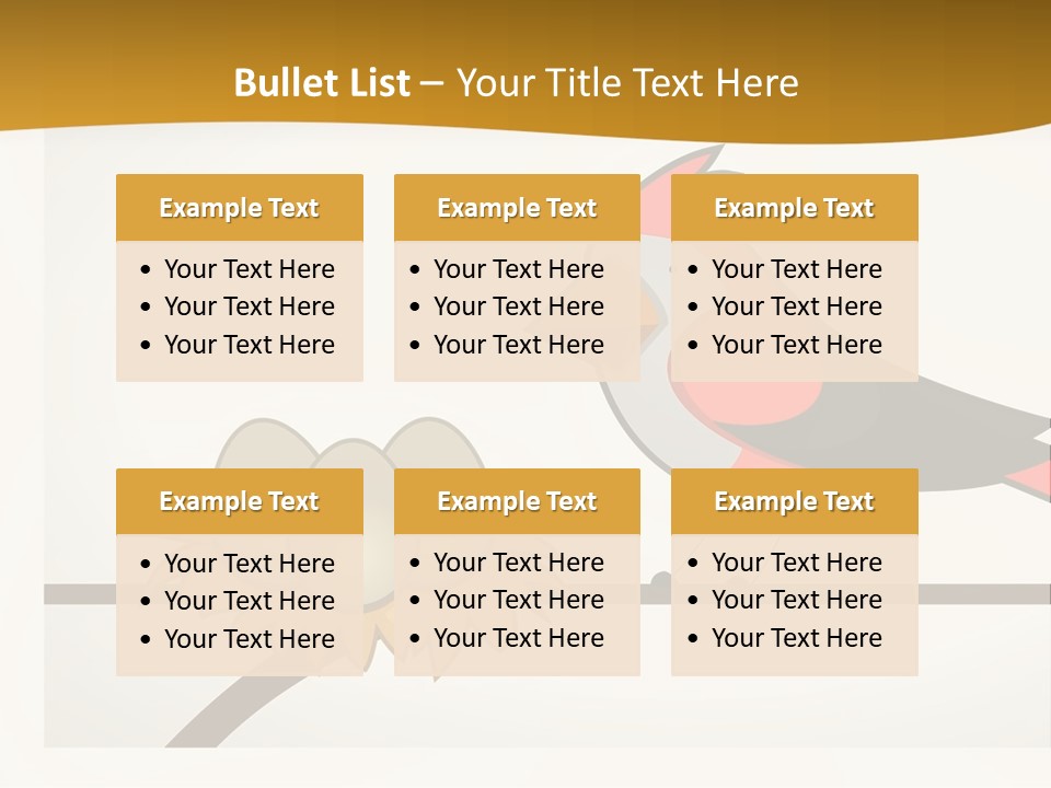 A Bird Sitting On Top Of A Bird Nest PowerPoint Template