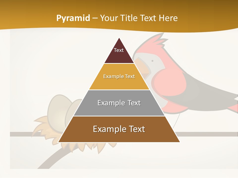 A Bird Sitting On Top Of A Bird Nest PowerPoint Template