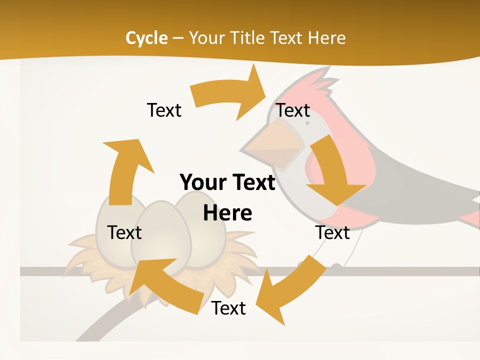 A Bird Sitting On Top Of A Bird Nest PowerPoint Template