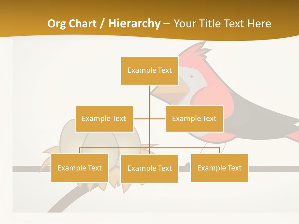 A Bird Sitting On Top Of A Bird Nest PowerPoint Template