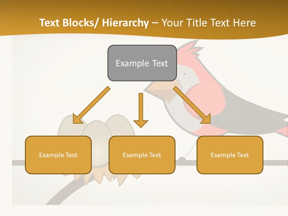 A Bird Sitting On Top Of A Bird Nest PowerPoint Template
