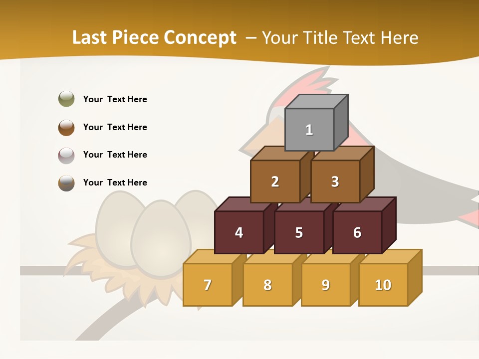 A Bird Sitting On Top Of A Bird Nest PowerPoint Template