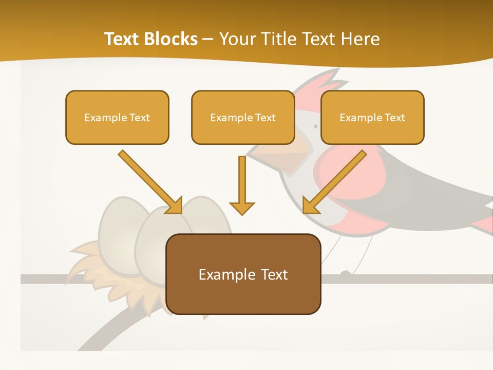 A Bird Sitting On Top Of A Bird Nest PowerPoint Template