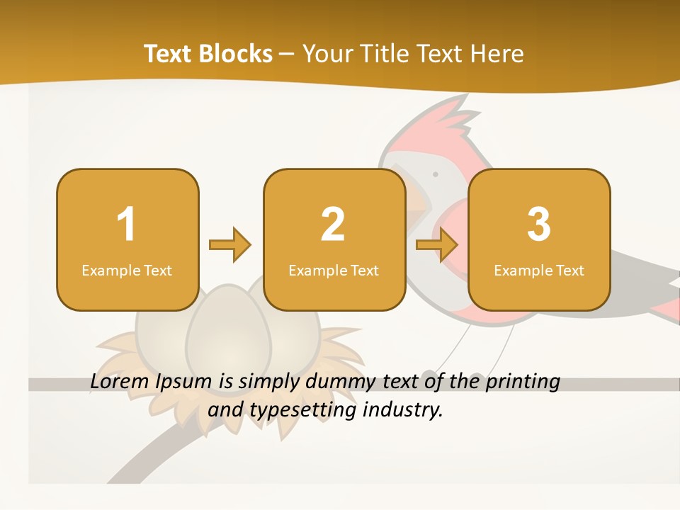 A Bird Sitting On Top Of A Bird Nest PowerPoint Template
