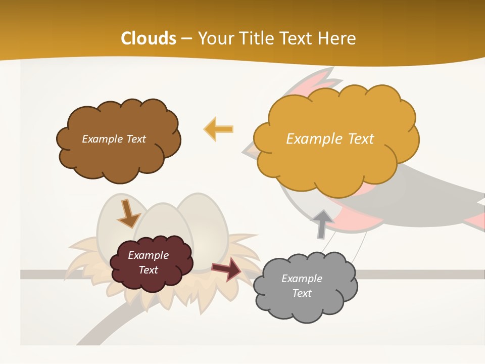 A Bird Sitting On Top Of A Bird Nest PowerPoint Template