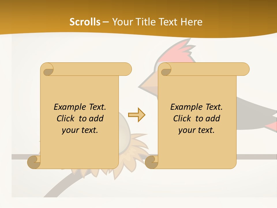 A Bird Sitting On Top Of A Bird Nest PowerPoint Template