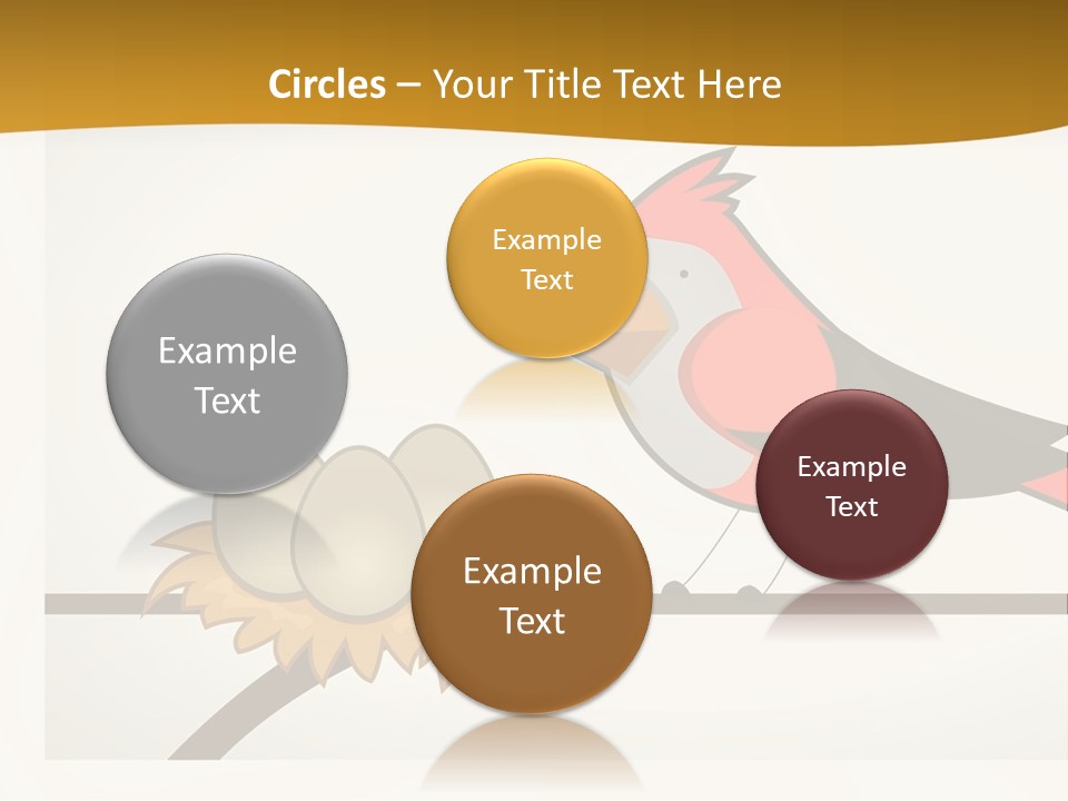 A Bird Sitting On Top Of A Bird Nest PowerPoint Template