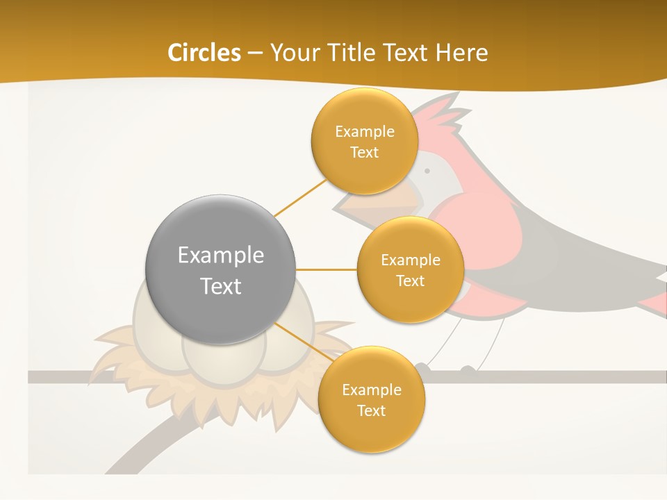 A Bird Sitting On Top Of A Bird Nest PowerPoint Template