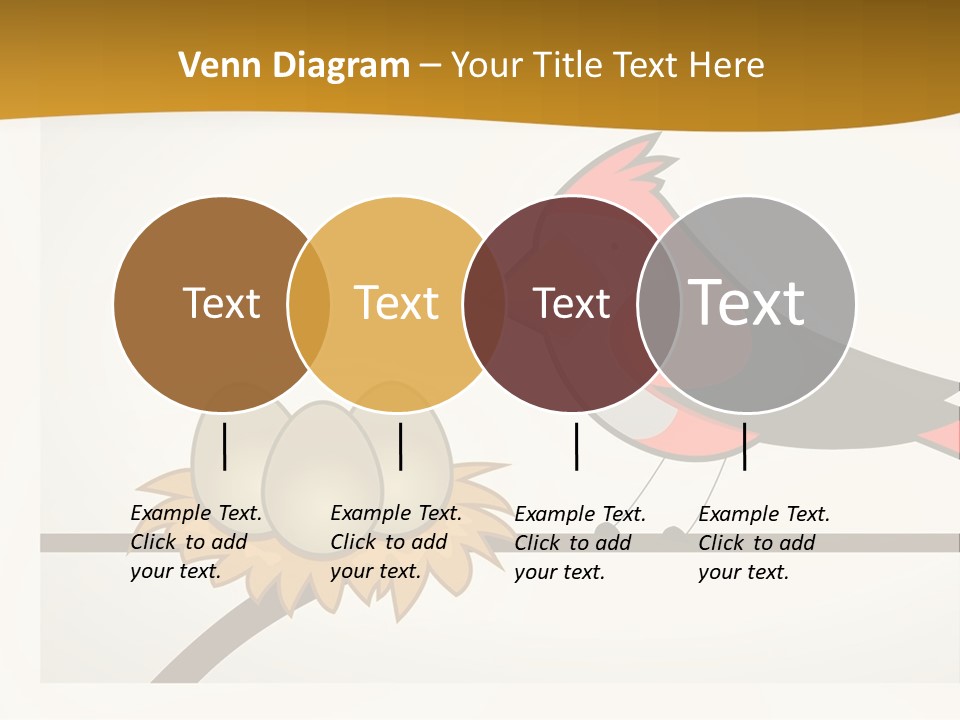 A Bird Sitting On Top Of A Bird Nest PowerPoint Template