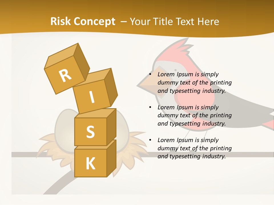 A Bird Sitting On Top Of A Bird Nest PowerPoint Template