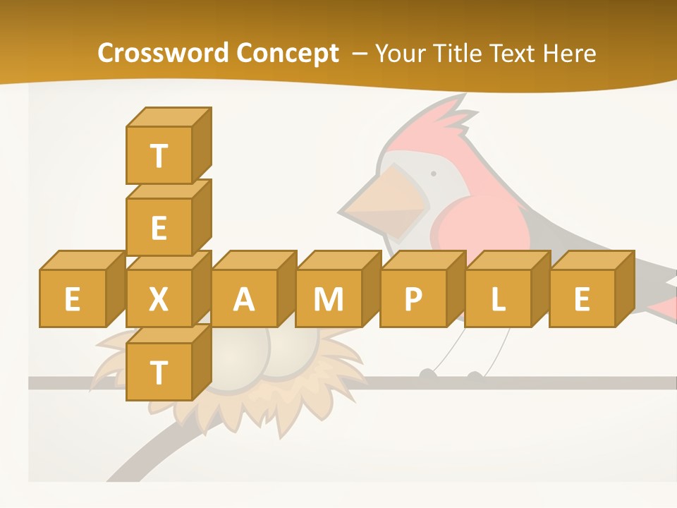 A Bird Sitting On Top Of A Bird Nest PowerPoint Template