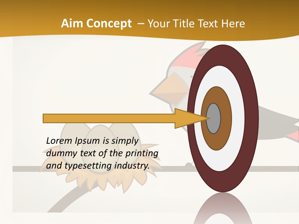 A Bird Sitting On Top Of A Bird Nest PowerPoint Template