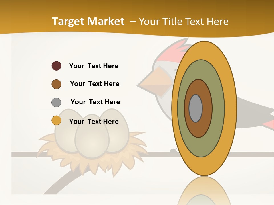 A Bird Sitting On Top Of A Bird Nest PowerPoint Template